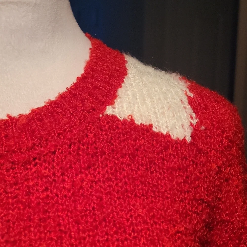 Chanel Uniform 22P Red and White Women's Sweater - Picture 3 of 10